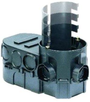 Electronic-Dose 1068-02 Zweikammerdose mit Trennwand UP Tiefe 63 mm