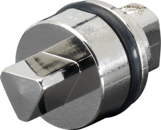 Verschluss-Einsätze Zink-Druckguss Länge 27mm Ausführung A 8mm Dreikant