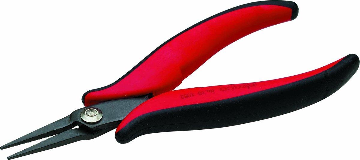 Mikro-Elektronik-Spitzzange Backen gerade gezahnt 1,2mm br. 152mm