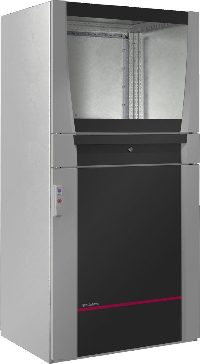 PC-Schranksystem B 800mm Sichttür Schublade Geräteboden