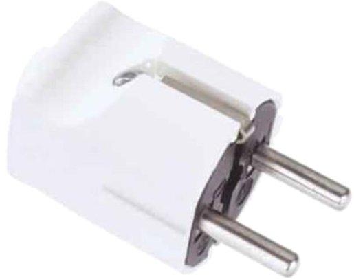 SCHUKO-Stecker PVC reinweiß