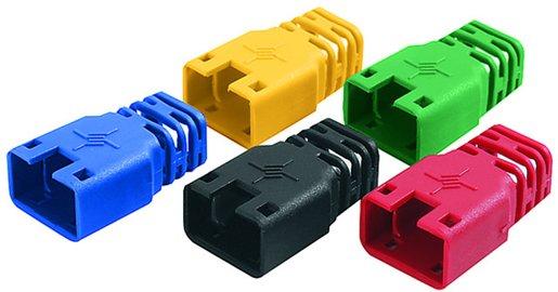 Knickschutztülle für RJ45 Stecker Kat.6 in schwarz