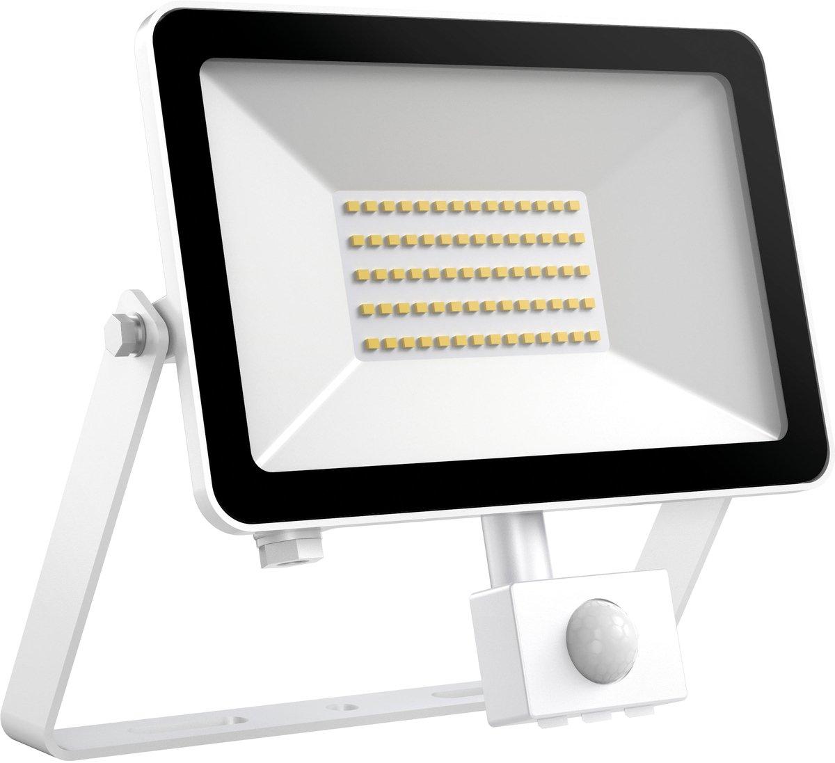 LED-Strahler FLOORslim-sensor 50W 3000K weiß mit Bewegungsmelder PIR