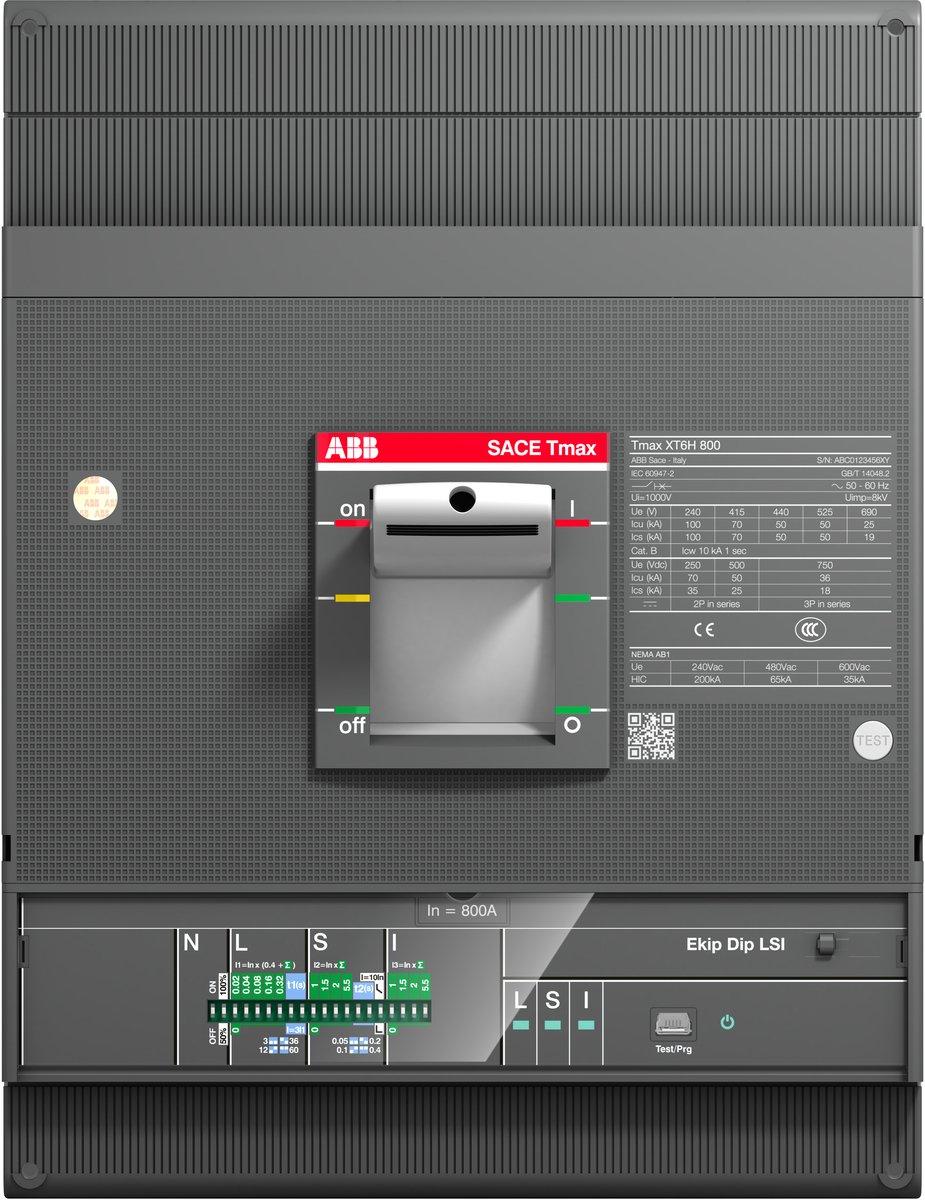 XT6S 1000 Ekip Dip LS/I In=1000 3p F F Kompaktleistungsschalter XT6S