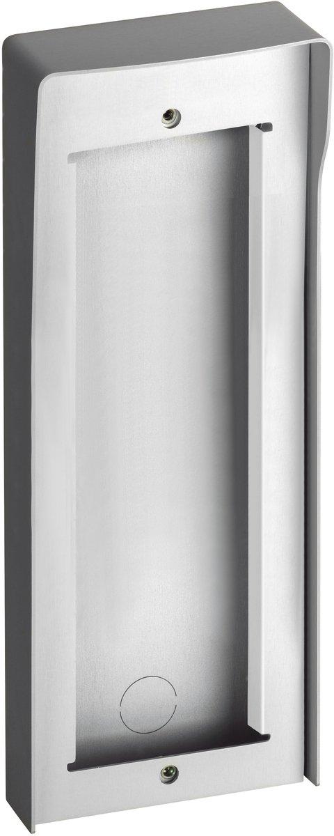 3-moduliges Aufputzgehäuse mit Regendach für Einsatz Türstation LINEA 5000