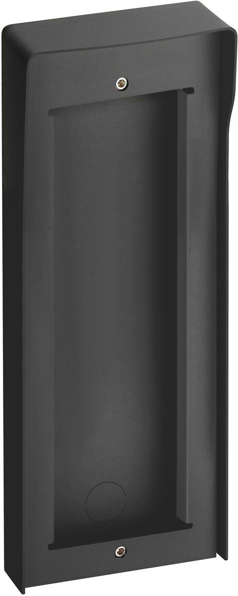 3-moduliges Aufputzgehäuse mit Regendach für Einsatz Türstation LINEA 5000