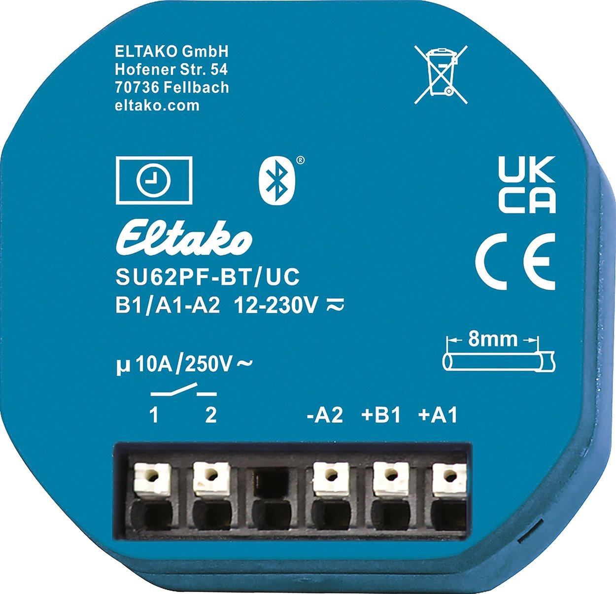 1-Kanal-Schaltuhr mit potenzialfreiem ­Kontakt Bluetooth und ELTAKO Connect-App
