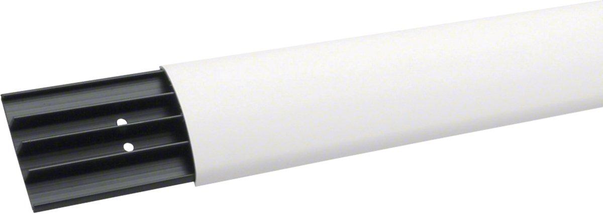 Aufbodenkanal mit 4 Kammern aus PVC SL 18x75mm verkehrsweiß