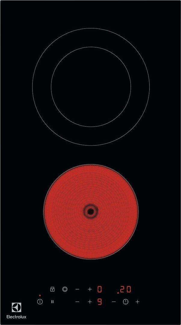 Kochfeld Strahlenbeheizt 30 cm Aufliegend 2 Kochzonen