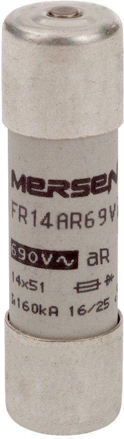 Sicherung zylindrisch aR Gr.14x51 690VAC 63A mit Schlagbolzen