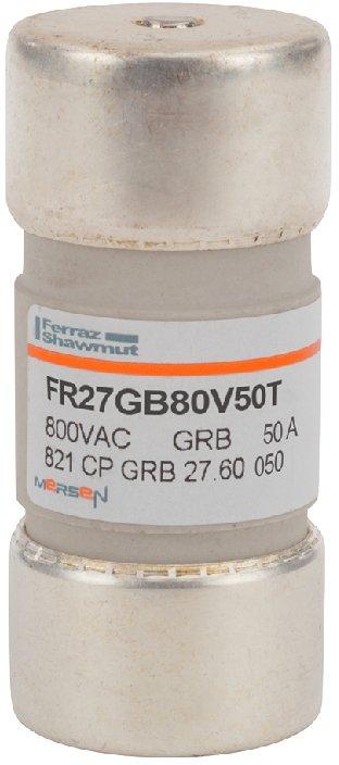 Sicherung zylindrisch gR Gr.27x60 800VAC 50A mit Schlagbolzen
