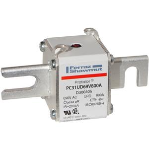 Sicherung aR Gr.31 690VAC 800A DIN80 Kontaktmesser und Schlagbolzen