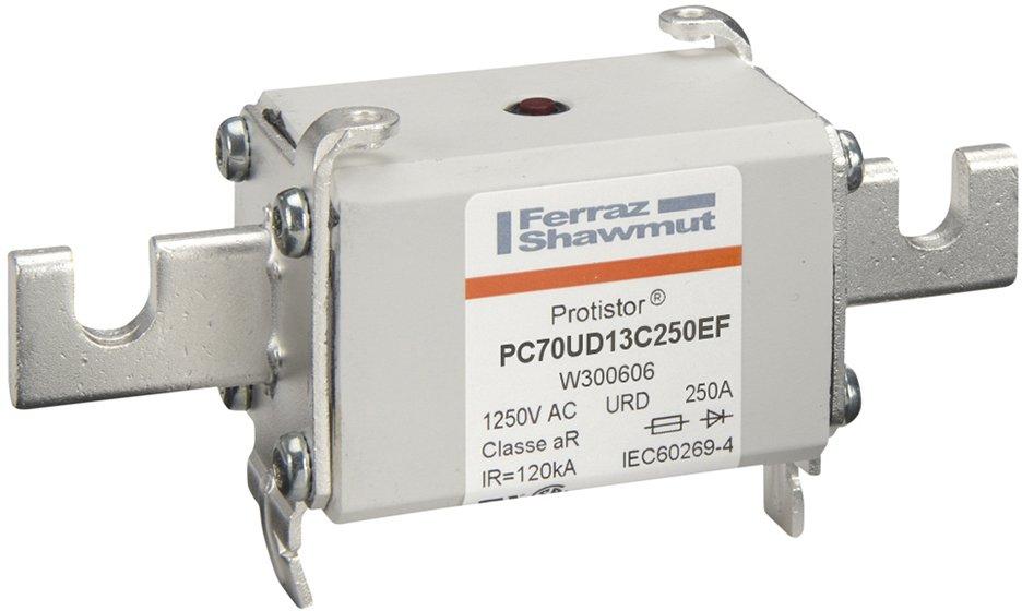 Sicherung aR Gr.70 1250VAC 250A EF Kontaktmesser und Schlagbolzen