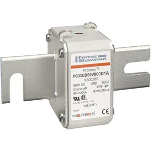 Sicherung aR Gr.33 690VAC 800A DIN110 Kontaktmesser und Schlagbolzen