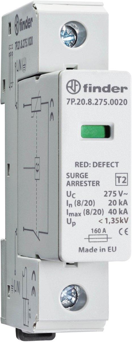 Überspannungsableiter Typ 2 Varistor für 1-phasige Netze zwischen L-N L-PE