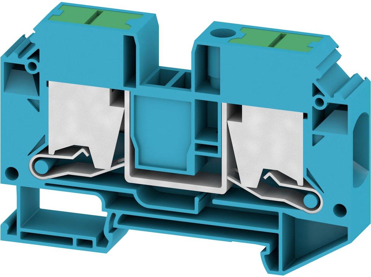 Durchgangs-Reihenklemme SNAP IN blau 16 mm² 76 A 1000 V Anzahl Anschlüsse: 2