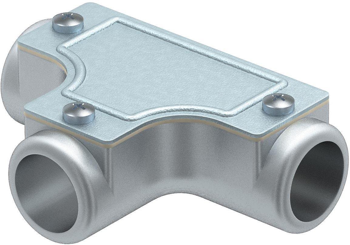 Kontroll-T-Stück ohne Gewinde Ø16mm AlG