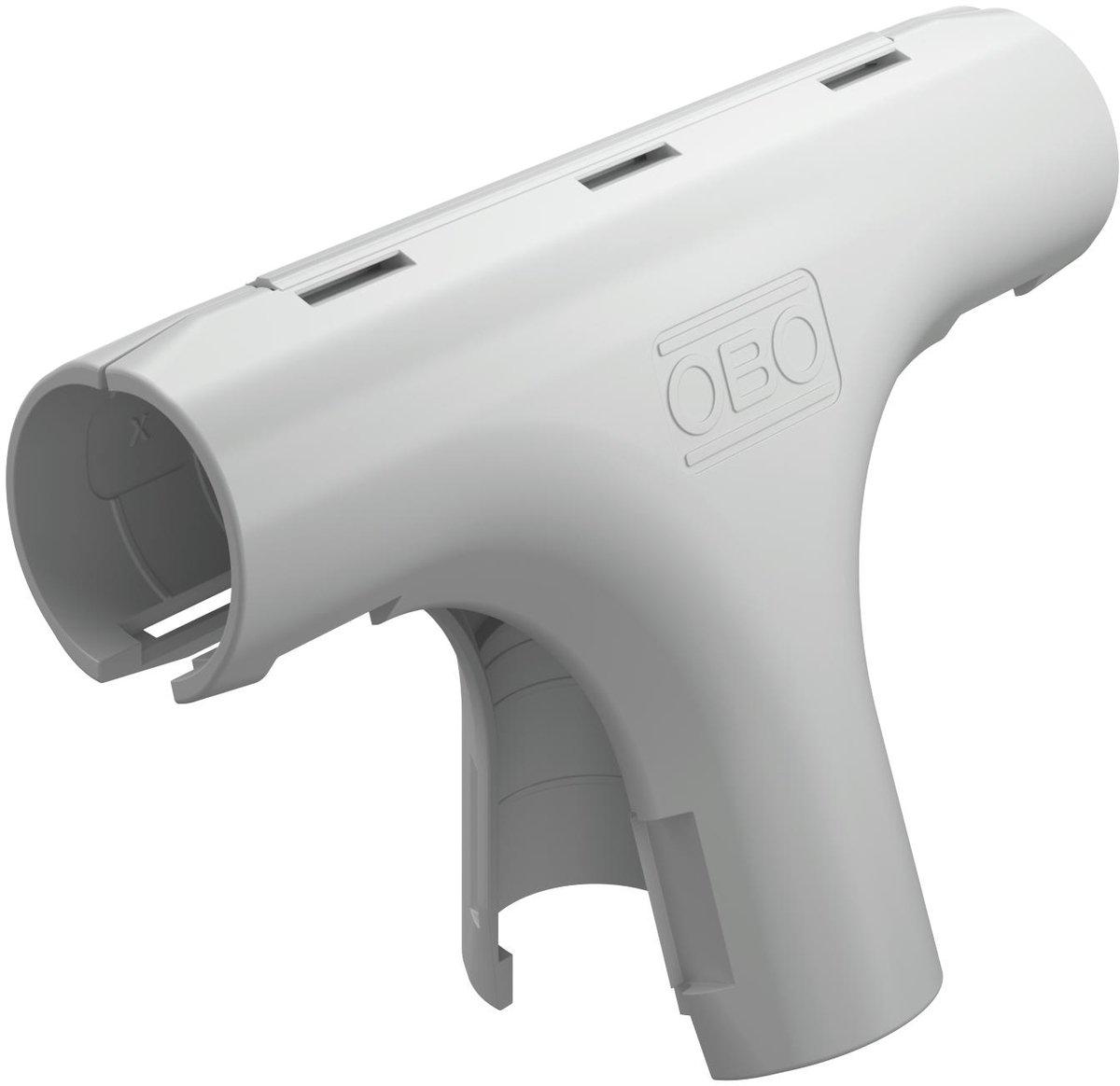 Quick-Pipe-T-Stück M20 PP lichtgrau 7035