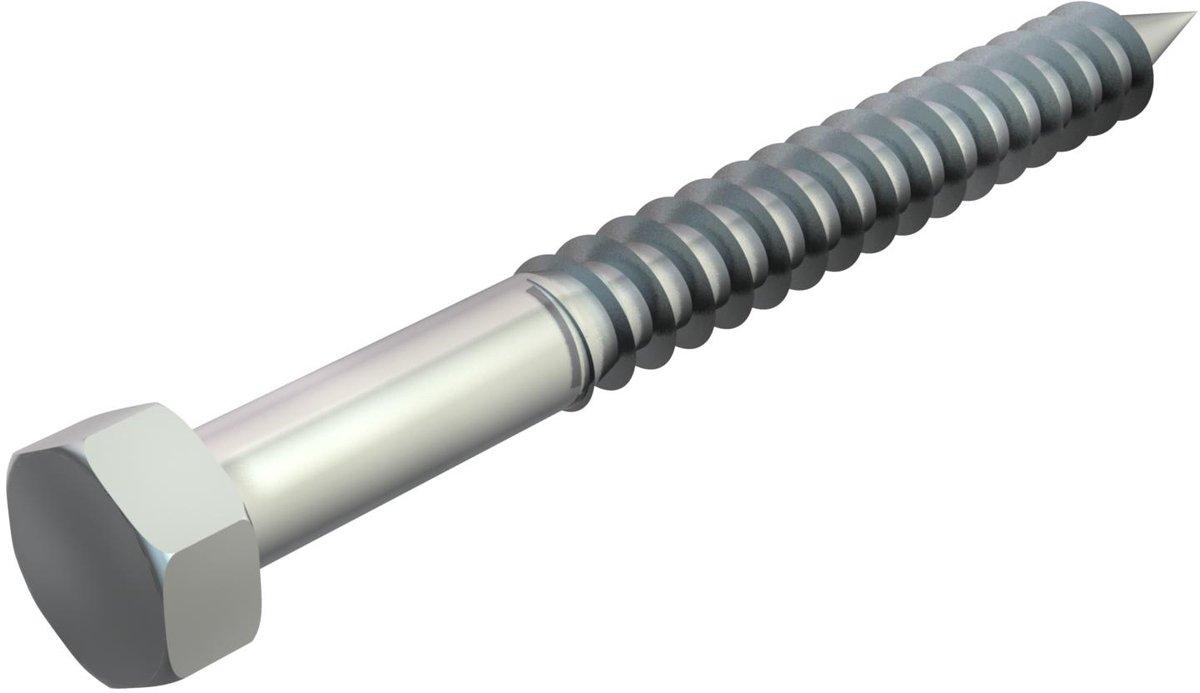 Sechskantholzschraube 12x80mm St G