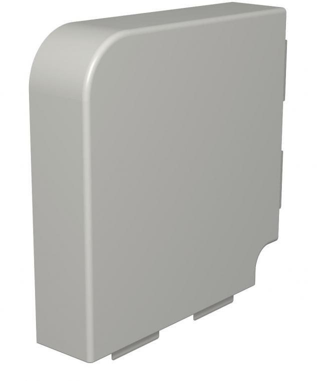 Flachwinkelhaube 60x230mm PVC steingrau 7030