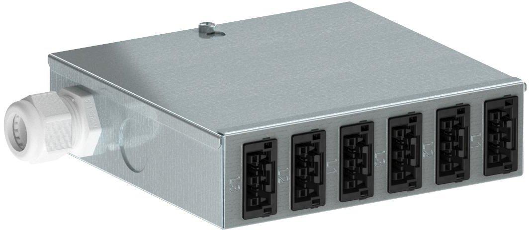 Energieverteiler 1x Festanschluss 6x WINSTA 150x196x46 St