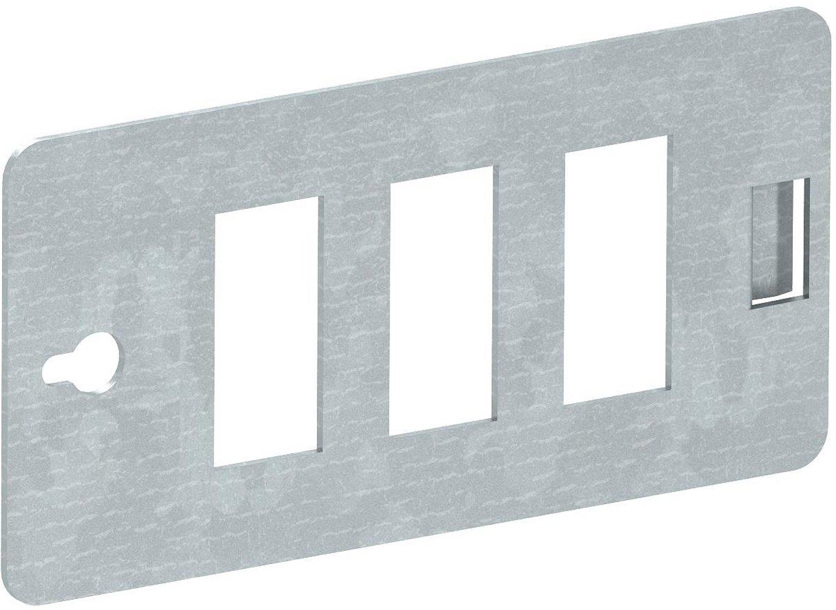 Trägerplatte Snap-In für 3 Steckverbinder St