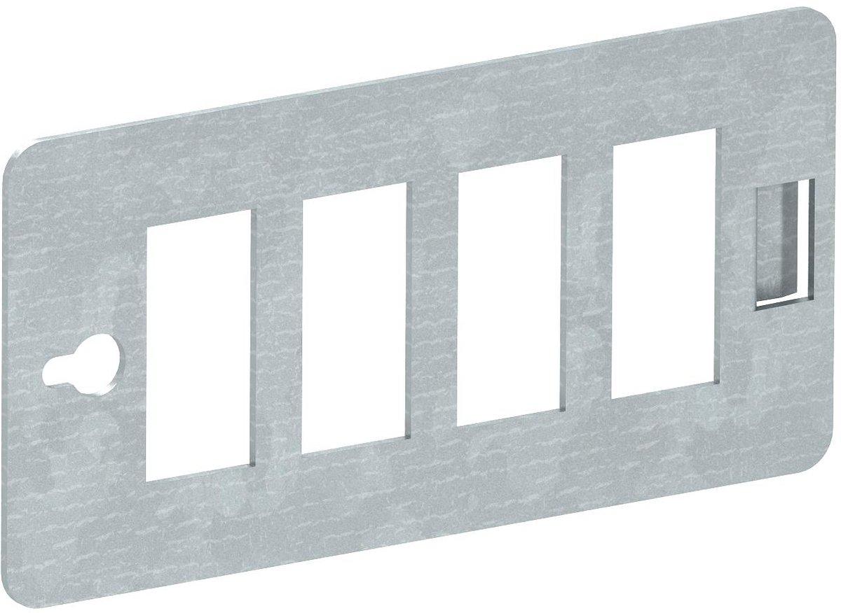 Trägerplatte Snap-In für 4 Steckverbinder St