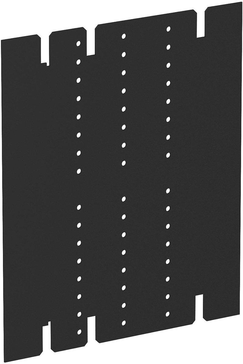 Trennwand mit Luft PVC graphitschwarz 9011