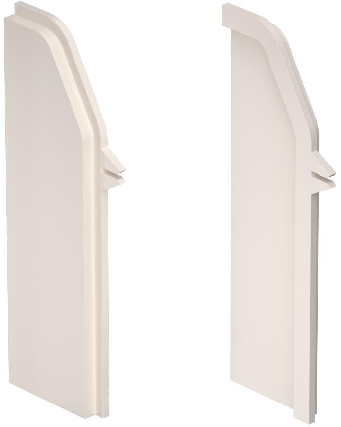 Seitenabschluss Gerätetank SL 9001 rechts + links PVC cremeweiß 9001