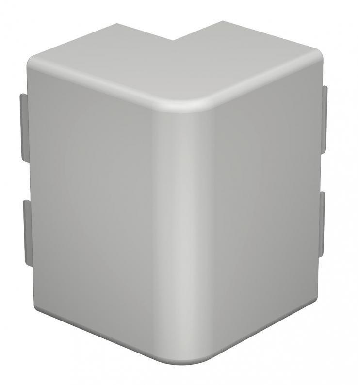 Außeneckhaube 60x130mm PVC lichtgrau 7035
