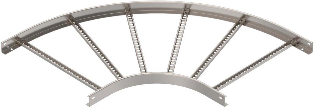 Bogen 90° für Kabelleiter 60x600 A2 1.4301 2B