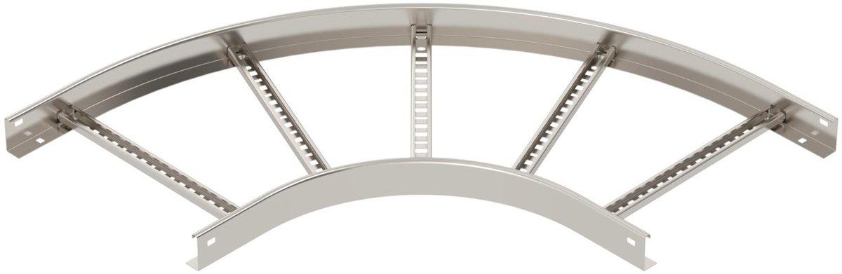 Bogen 90° für Kabelleiter 60x400 A4 1.4571 2B