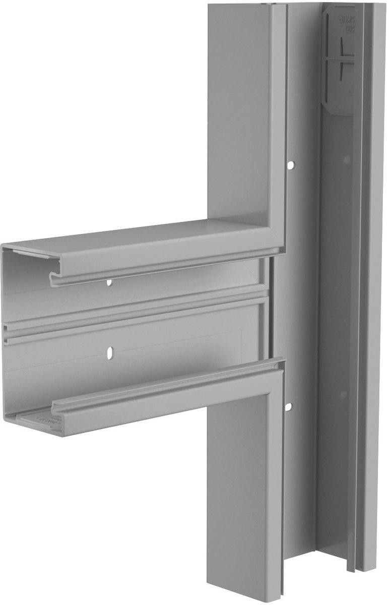 T-Stück 70x130mm PVC steingrau 7030