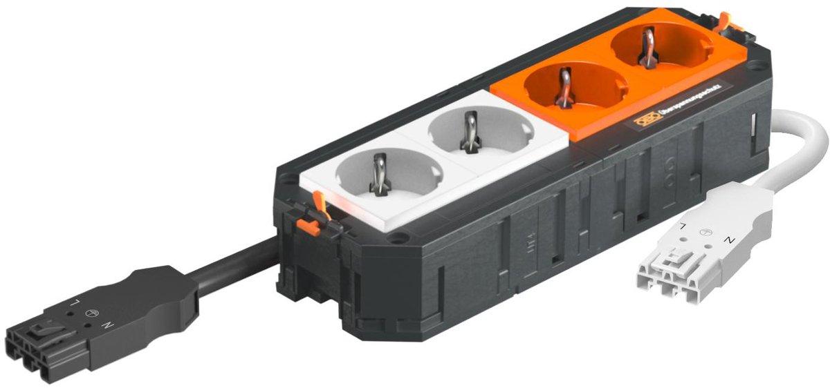 Universalträger Connect WINSTA VDE 2f. weiß 2f. orange ÜSM 208x76x45 PA