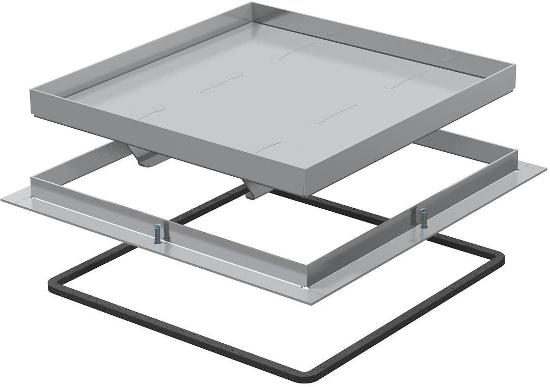 Schwerlast-Rahmenkassette blind 383x383x30 A2 1.4301