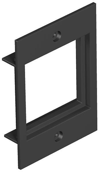 Abdeckplatte 1f Modul 45 für T4B 55x77mm PA graphitschwarz 9011