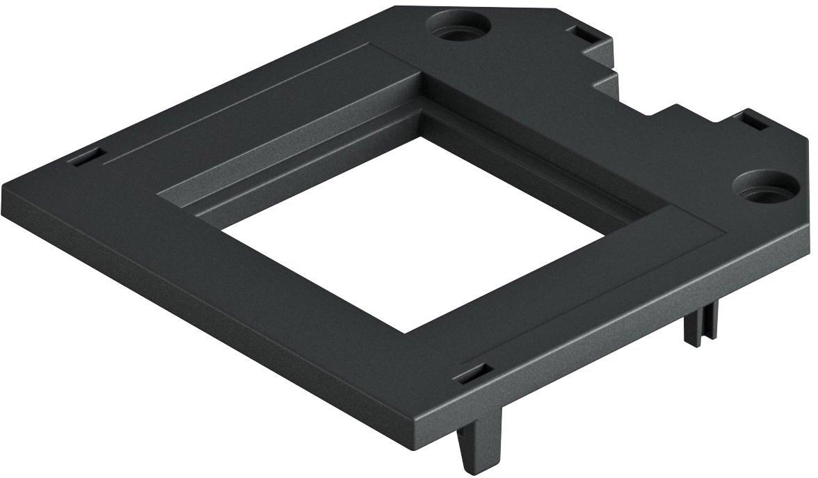 Abdeckplatte für UT3 1 Modul45 82,5x76x4 PA graphitschwarz 9011