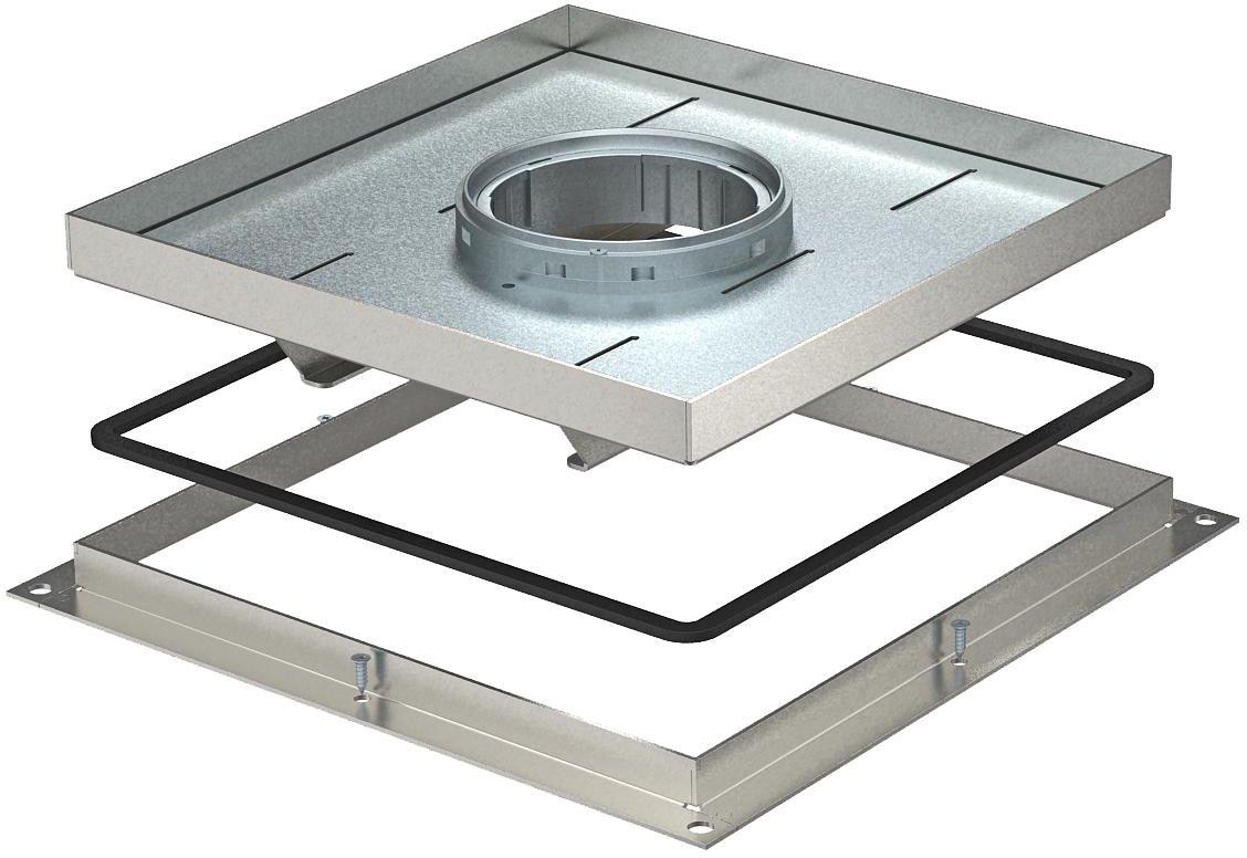 Schwerlast-Rahmenkassette für Tubus 283x283x40 A2 1.4301