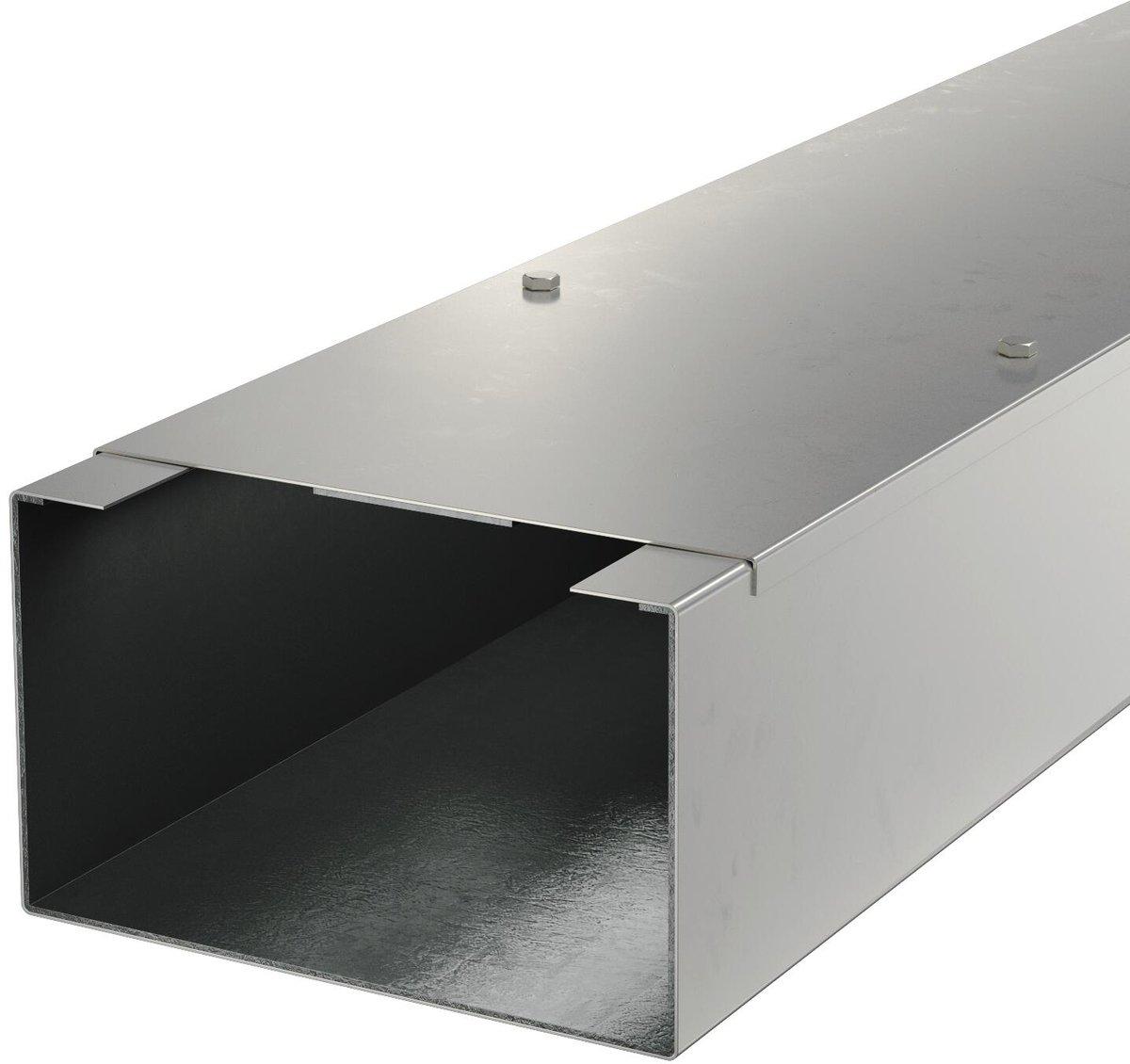 Installationskanal Metall f Außenanwendungen 200x120x2000 Edelstahl rostfrei A2