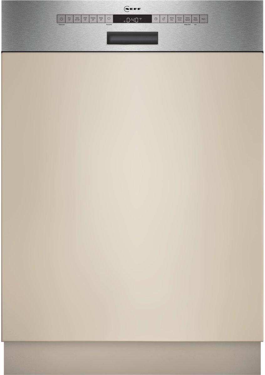 Geschirrspüler integrierbar gebürsteter Stahl 60 cm