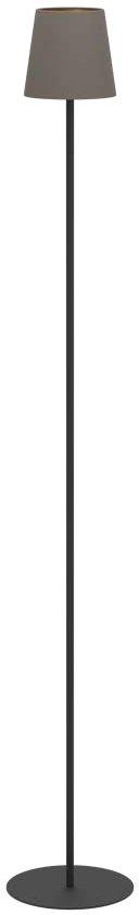 FIORANA Stehleuchte E14 schwarz Cappuccino-Gold E14-LED 1x7,5W