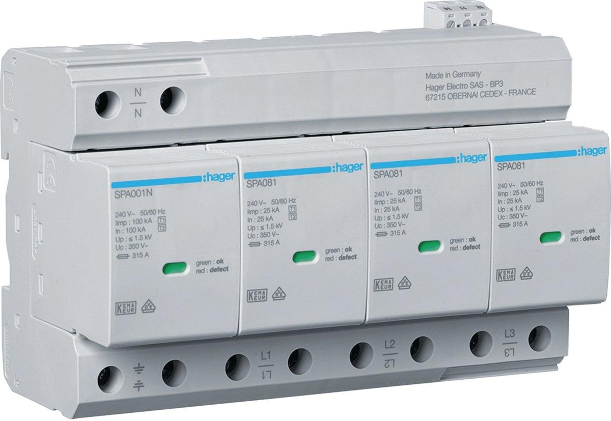 Kombiableiter T1+T2 4P 25kA TNS/TT FM