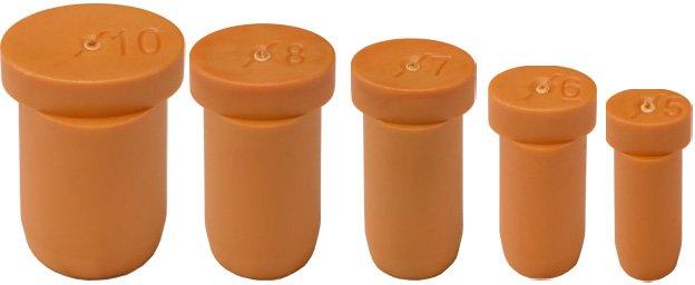 Verschlussstopfen Gr. 8 7,8mm orange
