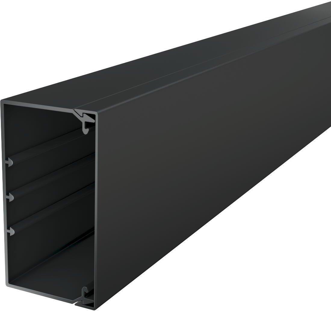 Wand- und Deckenkanal mit Bodenlochung 2000x110x60 Polyvinylchlorid tiefschwarz