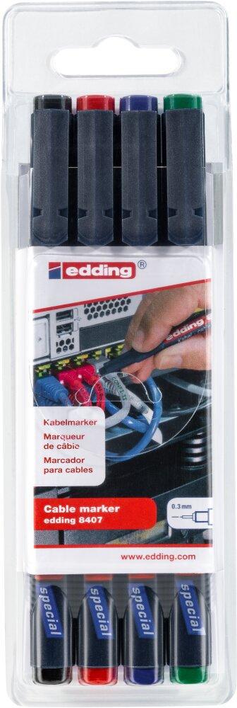 Kabelmarker Rundspitz 0,3 mm 4er Set