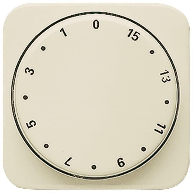 Zentralscheibe Drehknopf Zeitschaltuhr Aufdruck 1-15 weiß - Busch-Duro 2000 SI
