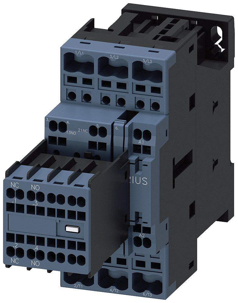 Schütz AC-3e 25 A/11 kW/400V 3-polig AC 110V/50Hz 2S+2Ö Federzuganschluss