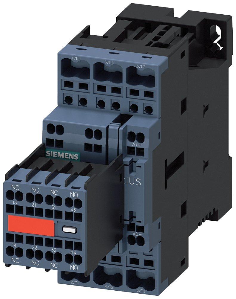 Schütz AC-3e 17 A/7,5 kW/400V 3-polig DC 24V 2S+2Ö Federzuganschluss