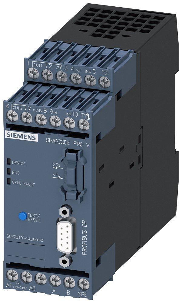 Grundgerät SIMOCODE proV PROFIBUS-DP-Schnittstelle 12 MBit/s RS485 4E/3A
