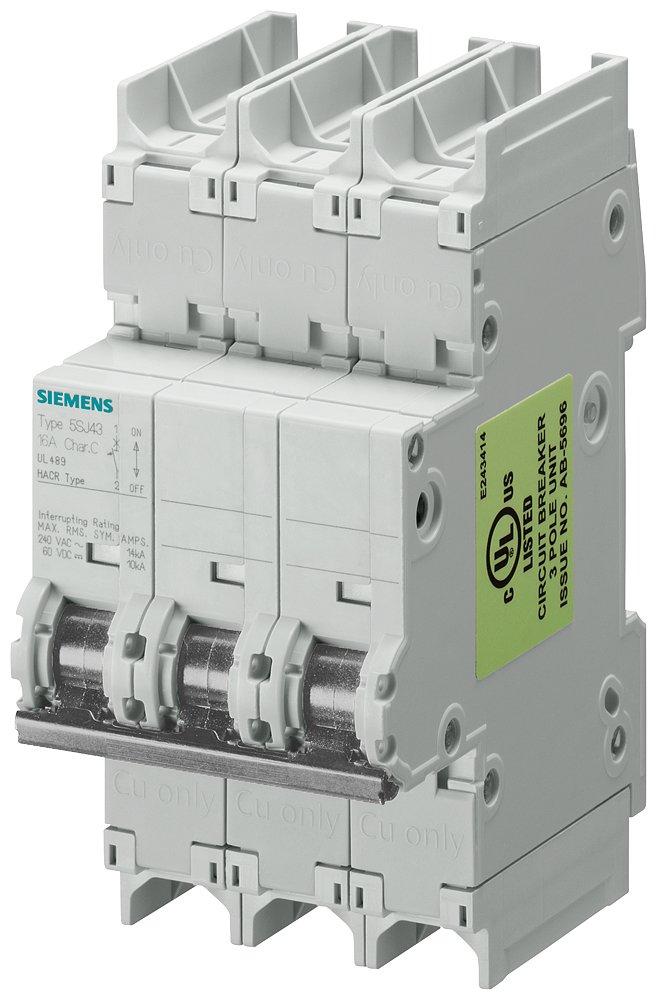 LS-Schalter 240V 10kA 3P D 25A T=70mm nach UL 489
